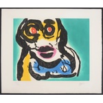 Karel Appel NIGHT FACES ON BROADWAY Etching / Carborundum